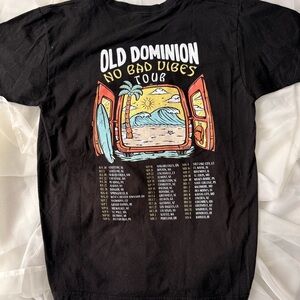 Old Dominion No Bad Vibes Tour Black Graphic T-Shirt Size L